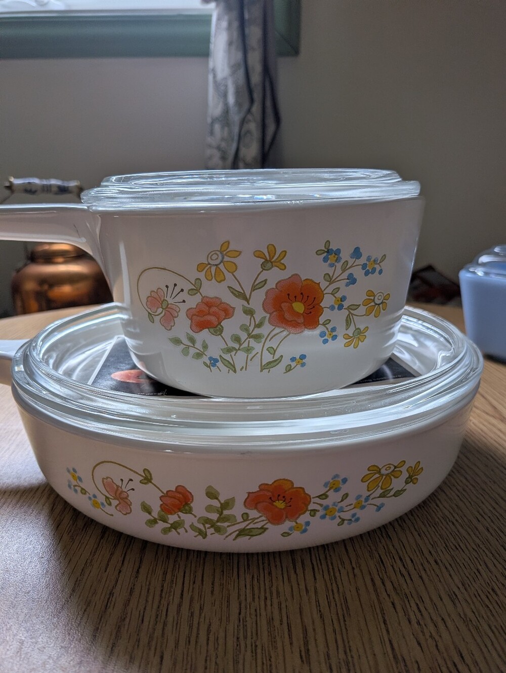 Vintage Corningware Spring Blossom Wildlfower Range Toppers